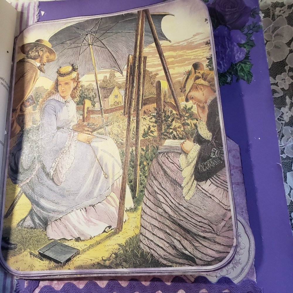 Junk journal. purple theme - Picture 11 of 12
